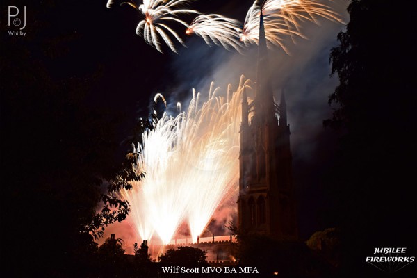 Jubilee Fireworks Wilf Scott St James Church Spire 500th Anniversary 4