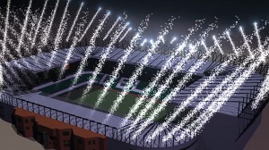 Stadium Fireworks Simulation