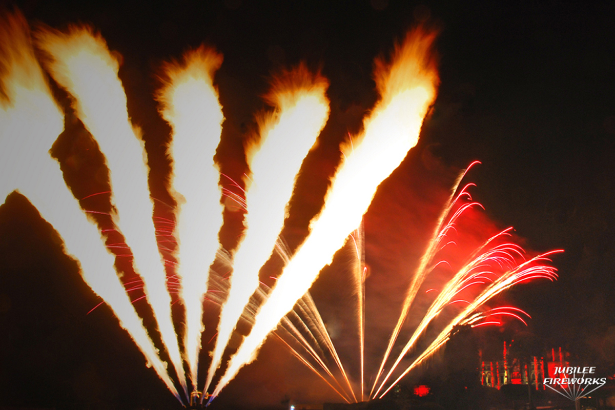Alton Towers Fireworks Flames Castle